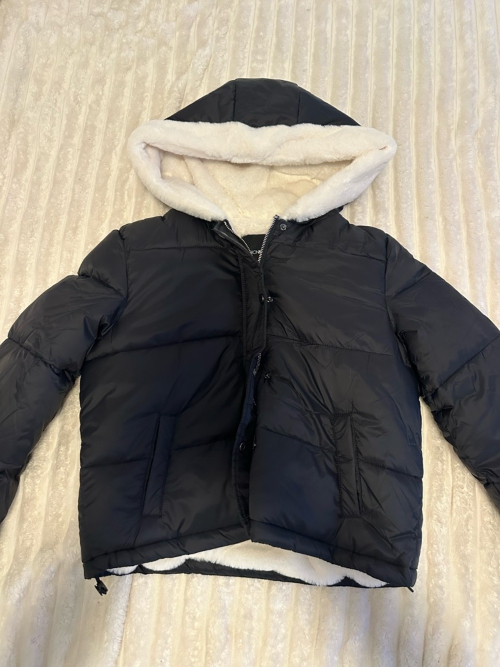 Fashion Nova Black Puffer Jacket